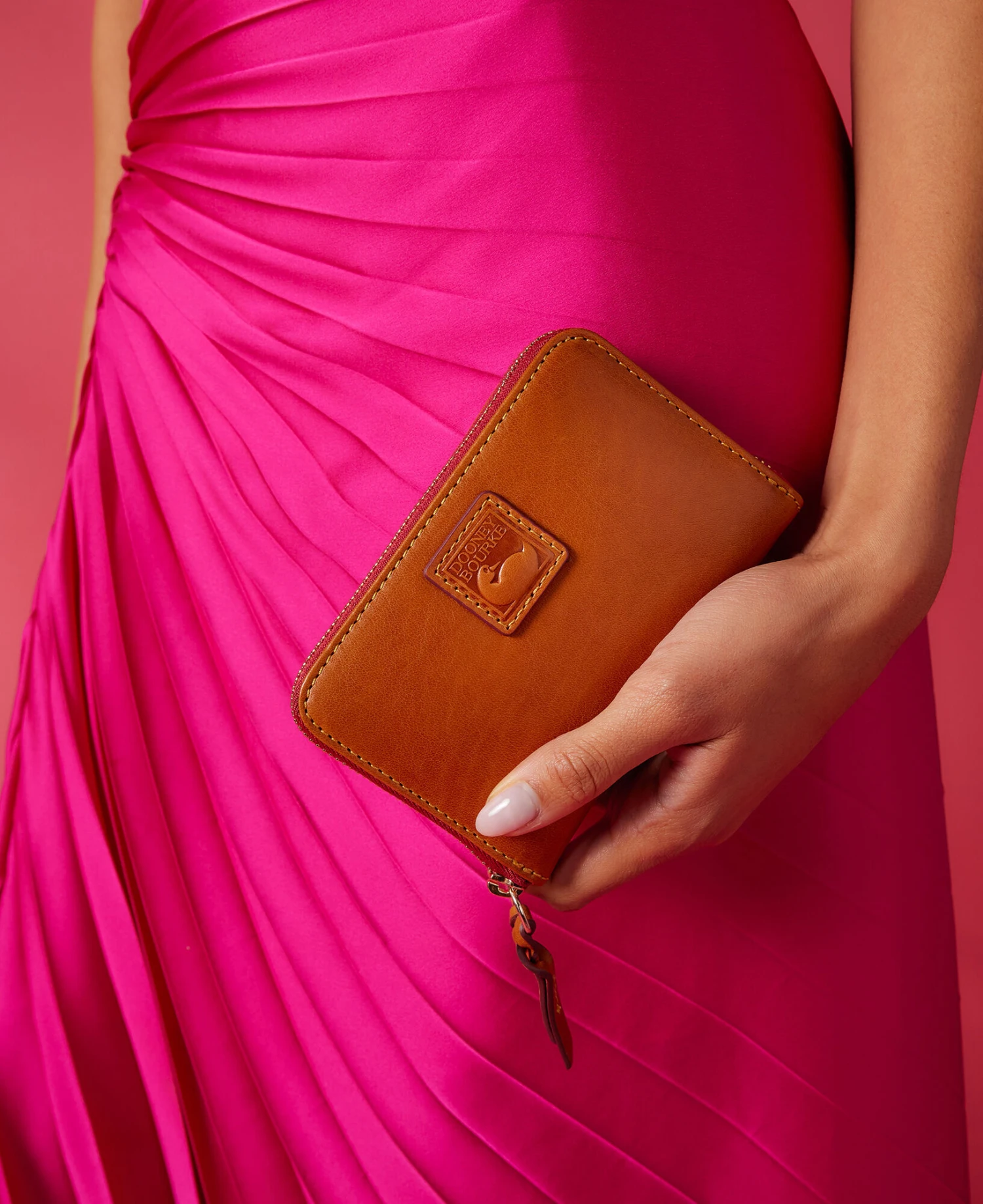 Florentine Medium Zip Around Wallet Ecru 2 Florentine Medium Zip Around Wallet Ecru - Image 2