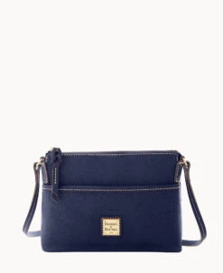 Saffiano Ginger Crossbody Marine