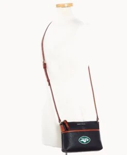 NFL Jets Ginger Crossbody JETS 16 NFL Jets Ginger Crossbody JETS -Dooney & Bourke B0018H AWBLPATNJETS ALT4 1