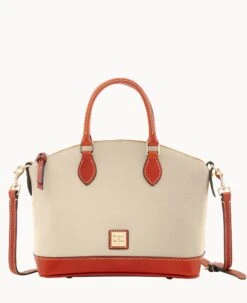Pebble Grain Darcy Satchel Red -Dooney & Bourke B0239G AWBOPATN