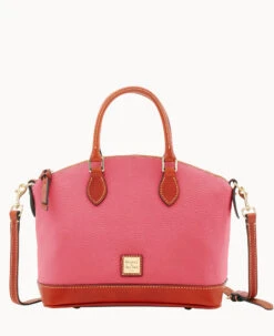 Pebble Grain Darcy Satchel Red -Dooney & Bourke B0239G AWBZPATN
