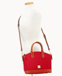 Pebble Grain Darcy Satchel Red -Dooney & Bourke B0239G AWRDPATN ALT4 1