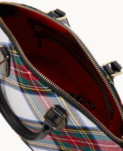 Tartan Darcy Satchel White 17 Tartan Darcy Satchel White -Dooney & Bourke B0239G TTWHPABL ALT2