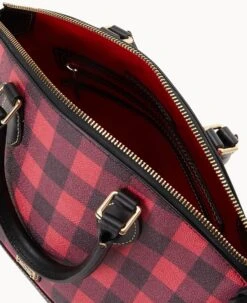 Tucker Darcy Satchel Red 12 Tucker Darcy Satchel Red -Dooney & Bourke B0239G TURDPABL ALT2
