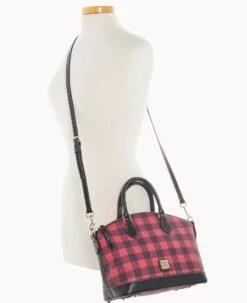 Tucker Darcy Satchel Red 17 Tucker Darcy Satchel Red -Dooney & Bourke B0239G TURDPABL ALT4 1