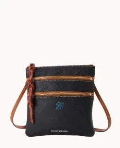 MLB Marlins N S Triple Zip Crossbody MARLINS -Dooney & Bourke B0298G AWBLPATNMRLN 1