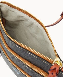 MLB Marlins N S Triple Zip Crossbody MARLINS -Dooney & Bourke B0298G AWBLPATNMRLN ALT2