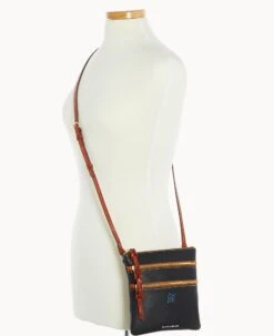 MLB Marlins N S Triple Zip Crossbody MARLINS -Dooney & Bourke B0298G AWBLPATNMRLN ALT4 1