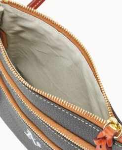 MLB Athletics N S Triple Zip Crossbody ATHLETICS -Dooney & Bourke B0298G AWBLPATNOAKA ALT2