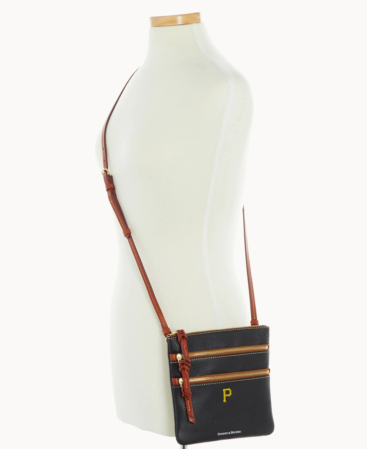 MLB Pirates N S Triple Zip Crossbody PIRATES 8 MLB Pirates N S Triple Zip Crossbody PIRATES - Image 8