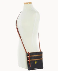 MLB Pirates N S Triple Zip Crossbody PIRATES 12 MLB Pirates N S Triple Zip Crossbody PIRATES -Dooney & Bourke B0298G AWBLPATNPRAT ALT4