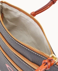 MLB Reds N S Triple Zip Crossbody REDS 11 MLB Reds N S Triple Zip Crossbody REDS -Dooney & Bourke B0298G AWBLPATNREDS ALT2