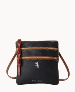 MLB White Sox N S Triple Zip Crossbody WHITE SOX -Dooney & Bourke B0298G AWBLPATNWHSX 1