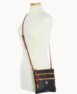 MLB White Sox N S Triple Zip Crossbody WHITE SOX -Dooney & Bourke B0298G AWBLPATNWHSX ALT4