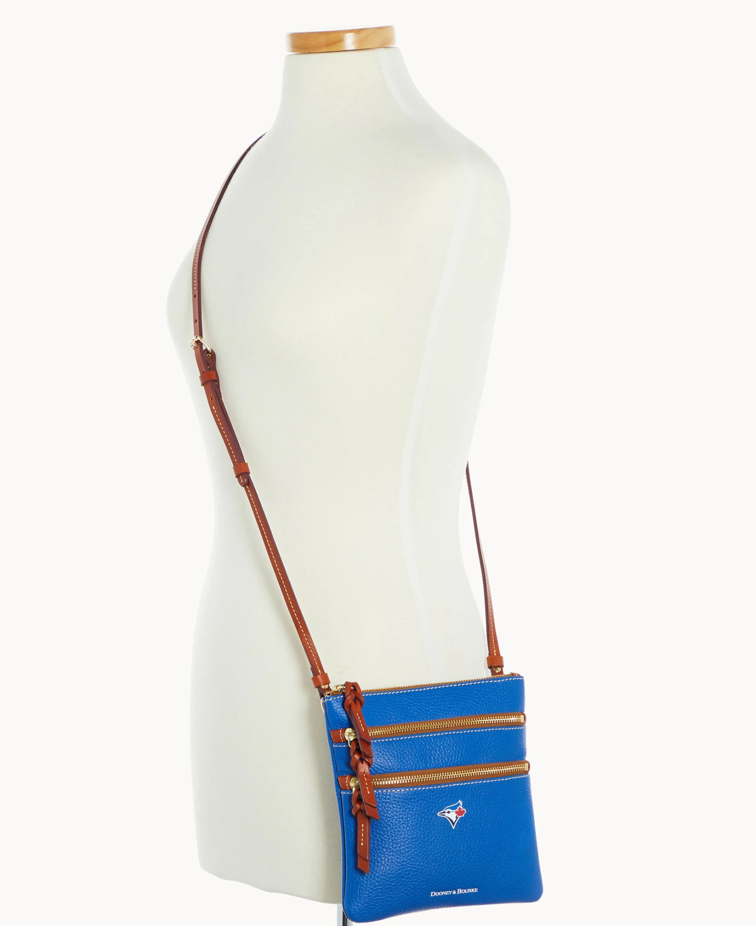 MLB Blue Jays N S Triple Zip Crossbody BLUE JAYS 4 MLB Blue Jays N S Triple Zip Crossbody BLUE JAYS - Image 4