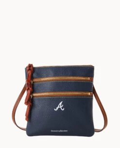 MLB Braves N S Triple Zip Crossbody BRAVES