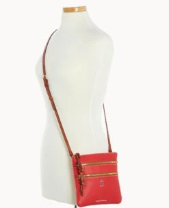 MLB Angels N S Triple Zip Crossbody ANGELS -Dooney & Bourke B0298G AWRDPATNANGL ALT4 1