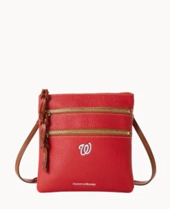 MLB Nationals N S Triple Zip Crossbody NATIONALS -Dooney & Bourke B0298G AWRDPATNNTNL 2
