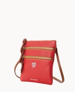 MLB Nationals N S Triple Zip Crossbody NATIONALS -Dooney & Bourke B0298G AWRDPATNNTNL ALT1 1