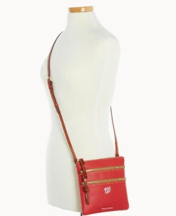 MLB Nationals N S Triple Zip Crossbody NATIONALS -Dooney & Bourke B0298G AWRDPATNNTNL ALT4