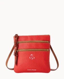 MLB Red Sox N S Triple Zip Crossbody RED SOX -Dooney & Bourke B0298G AWRDPATNRDSX 2