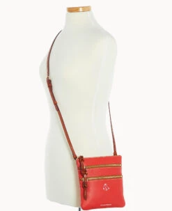 MLB Red Sox N S Triple Zip Crossbody RED SOX -Dooney & Bourke B0298G AWRDPATNRDSX ALT4