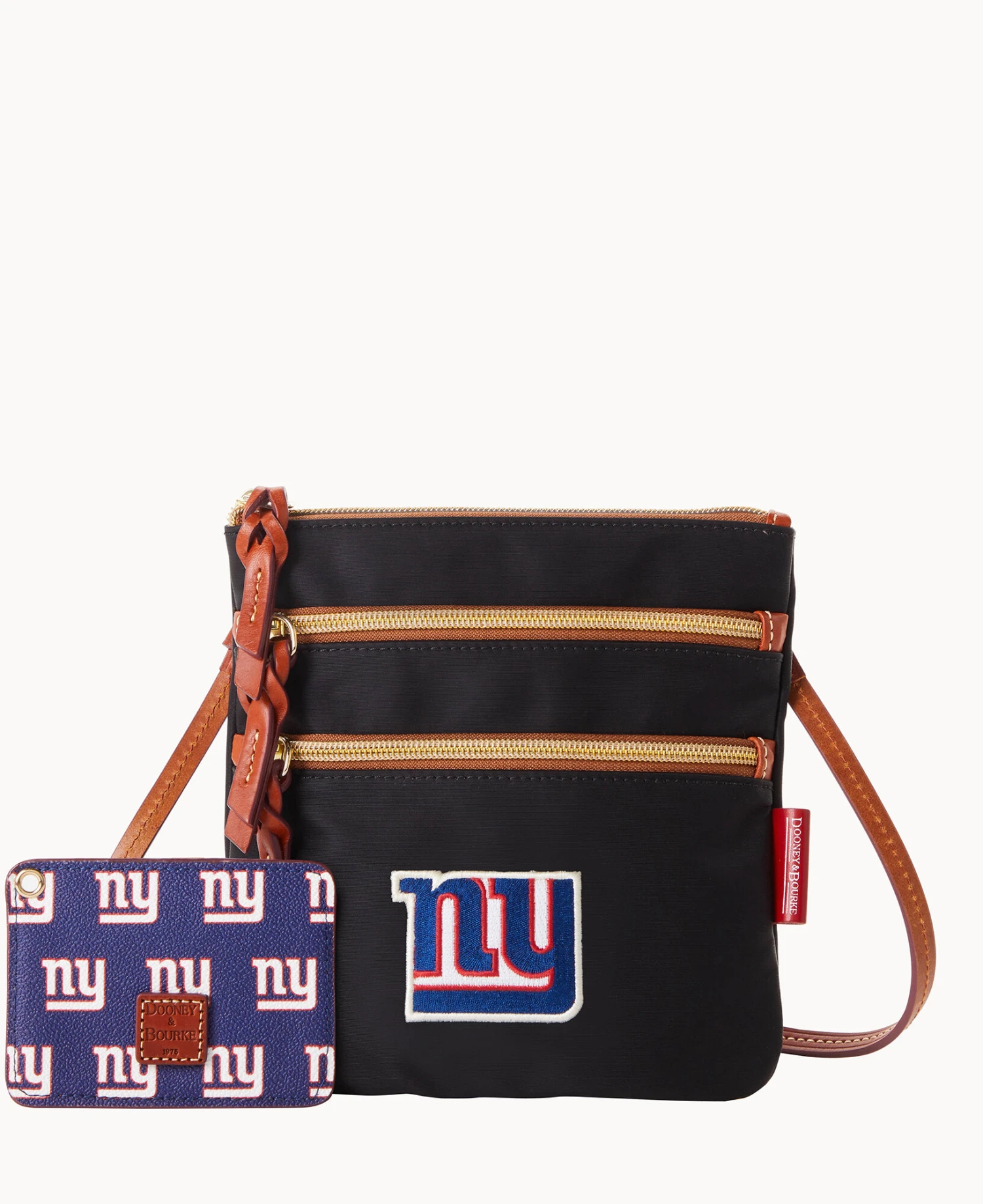 NFL NY Giants N S Triple Zip W ID Holder GIANTS 9 NFL NY Giants N S Triple Zip W ID Holder GIANTS - Image 9