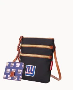 NFL NY Giants N S Triple Zip W ID Holder GIANTS 14 NFL NY Giants N S Triple Zip W ID Holder GIANTS -Dooney & Bourke B0298G INBLPATNGIAN ALT1 1