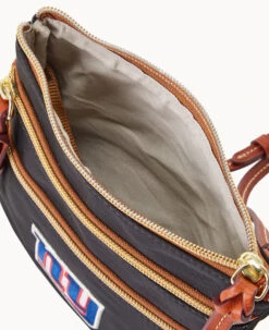 NFL NY Giants N S Triple Zip W ID Holder GIANTS 11 NFL NY Giants N S Triple Zip W ID Holder GIANTS -Dooney & Bourke B0298G INBLPATNGIAN ALT2