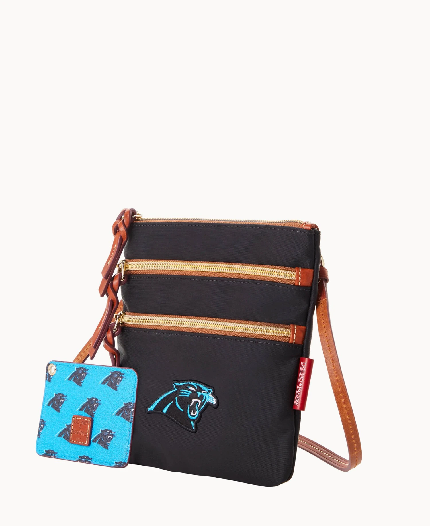 NFL Panthers N S Triple Zip W ID Holder PANTHERS 6 NFL Panthers N S Triple Zip W ID Holder PANTHERS - Image 6