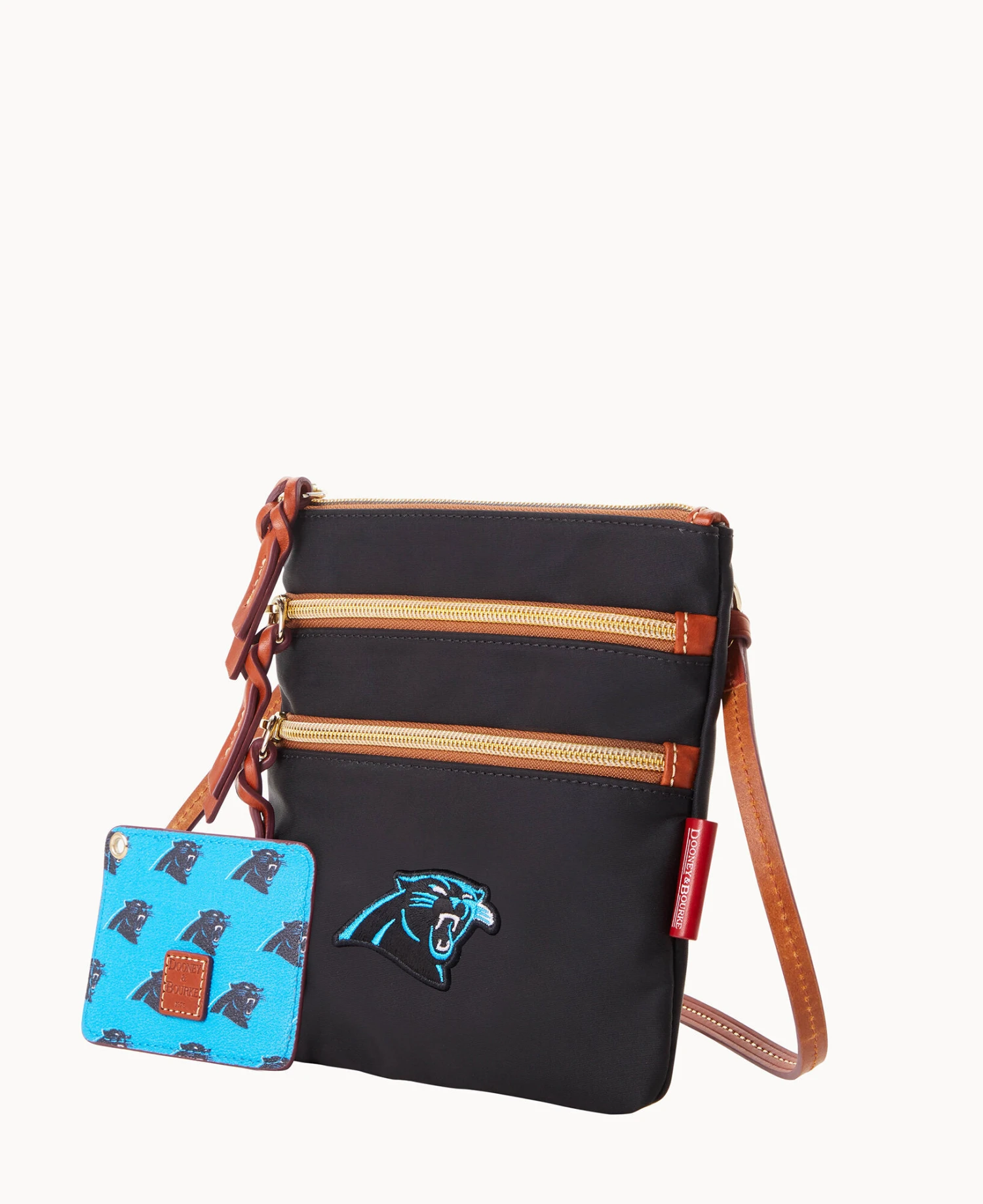 NFL Panthers N S Triple Zip W ID Holder PANTHERS 2 NFL Panthers N S Triple Zip W ID Holder PANTHERS - Image 2