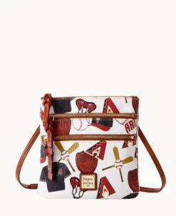 MLB Diamondbacks N S Triple Zip Crossbody DIAMONDBACKS -Dooney & Bourke B0298G QUMWPATNDBAK 1