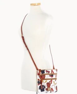 MLB Diamondbacks N S Triple Zip Crossbody DIAMONDBACKS -Dooney & Bourke B0298G QUMWPATNDBAK ALT4 1