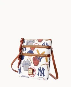 MLB Yankees N S Triple Zip Crossbody YANKEES -Dooney & Bourke B0298G QUMWPATNYANK ALT1 1