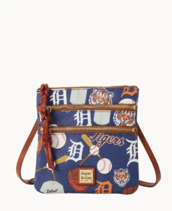 MLB Tigers N S Triple Zip Crossbody TIGERS 19 MLB Tigers N S Triple Zip Crossbody TIGERS -Dooney & Bourke B0298G QUNVPATNTGRS