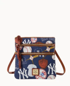 MLB Yankees N S Triple Zip Crossbody YANKEES -Dooney & Bourke B0298G QUNVPATNYANK