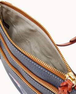 NFL Patriots Triple Zip Crossbody PATRIOTS -Dooney & Bourke B0298H AWNVPATNPATR ALT2