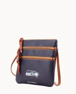 NFL Seahawks Triple Zip Crossbody SEAHAWKS -Dooney & Bourke B0298H AWNVPATNSEAH ALT1 1