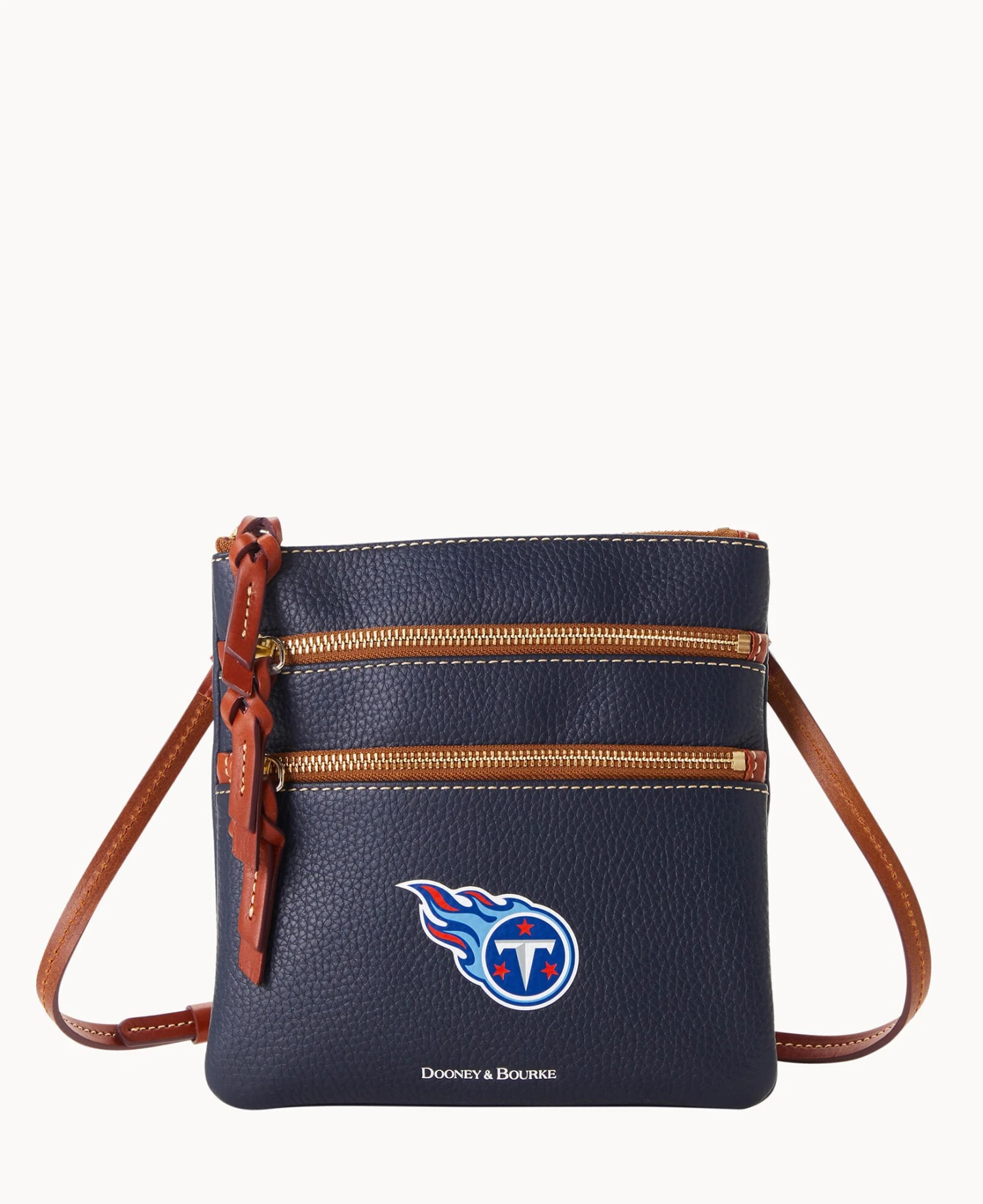 NFL Titans Triple Zip Crossbody TITANS 6 NFL Titans Triple Zip Crossbody TITANS - Image 6