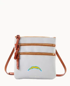 NFL Chargers Triple Zip Crossbody CHARGERS