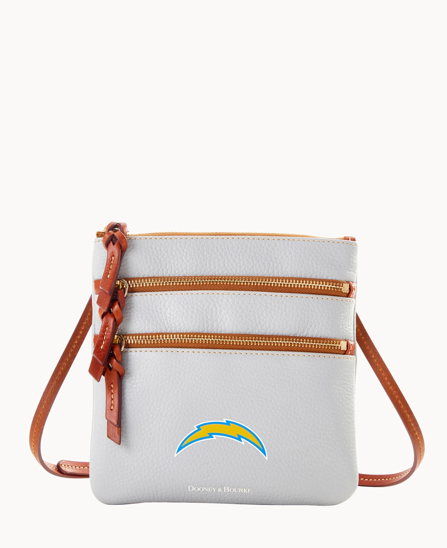 NFL Chargers Triple Zip Crossbody CHARGERS 1 NFL Chargers Triple Zip Crossbody CHARGERS