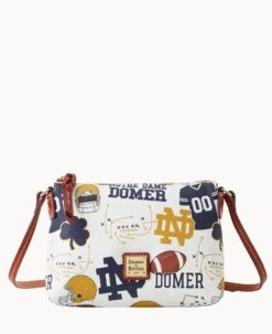 Collegiate University Of Notre Dame Crossbody Pouchette NOTRE DAME 13 Collegiate University Of Notre Dame Crossbody Pouchette NOTRE DAME -Dooney & Bourke B0299G QXMWPATNNTRE 1