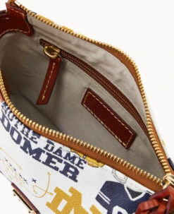 Collegiate University Of Notre Dame Crossbody Pouchette NOTRE DAME 11 Collegiate University Of Notre Dame Crossbody Pouchette NOTRE DAME -Dooney & Bourke B0299G QXMWPATNNTRE ALT2