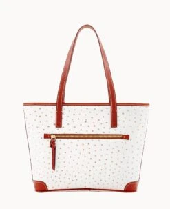 Ostrich Charleston Bone -Dooney & Bourke B0592G OTBOPATN ALT3 1
