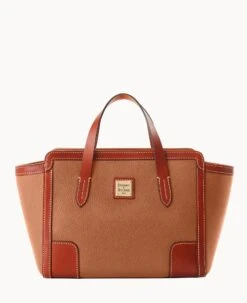 Pebble Grain Small Shopper Black Black -Dooney & Bourke B0674G AWCAPATN