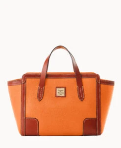 Pebble Grain Small Shopper Black Black -Dooney & Bourke B0674G AWCEPATN