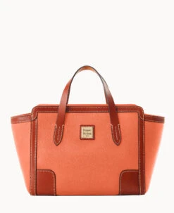 Pebble Grain Small Shopper Black Black -Dooney & Bourke B0674G AWCRPATN