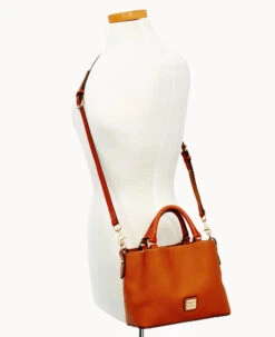 Pebble Grain Mini Barlow Caramel 24 Pebble Grain Mini Barlow Caramel -Dooney & Bourke B0736G AWCAPATNO000 ALT4