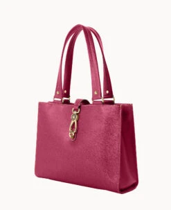 Saffiano Medium Logo Lock Tote Cranberry 18 Saffiano Medium Logo Lock Tote Cranberry -Dooney & Bourke B0787G SICBSICB ALT1