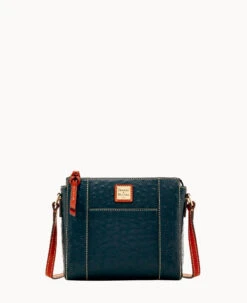 Ostrich Lexington Crossbody Black -Dooney & Bourke B0862G OTBLPATNO000 2